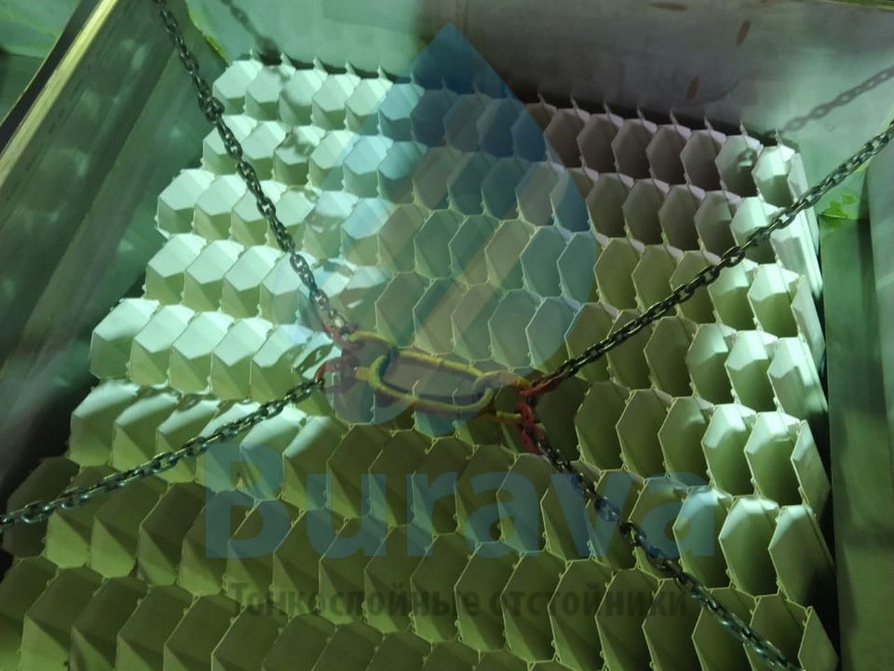 Схема тонкослойных отстойников